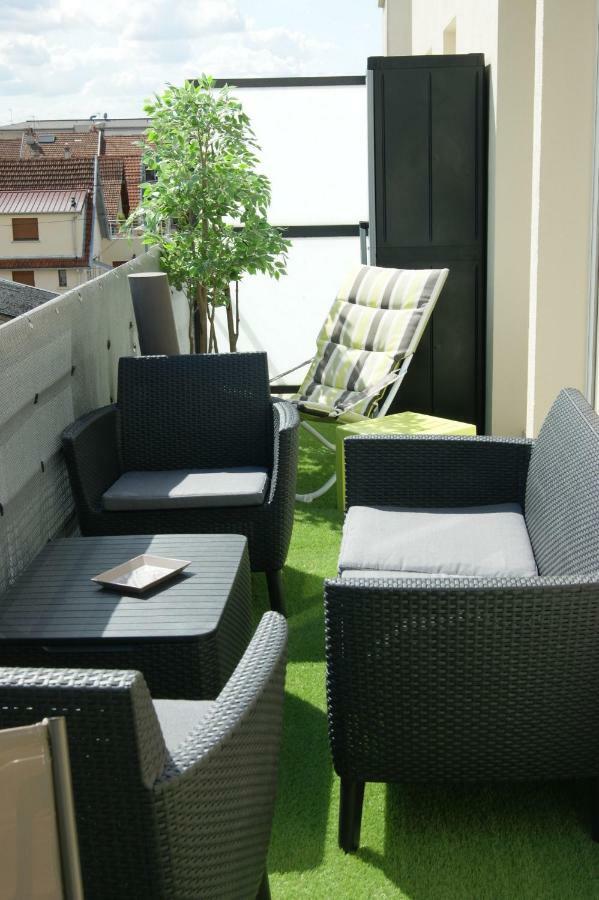 Appartement Victoria-T2-41m2-Balcon, wifi, linge, produits, ménage inclus à Reims Extérieur photo